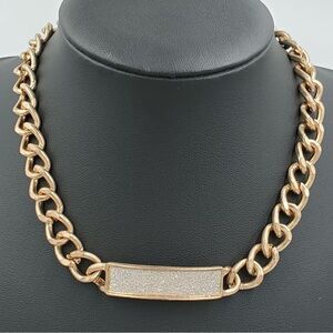 Vintage Necklace Charming Charlie Gold Tone Cuban Link 13.5" Hypo-Allergenic NEW